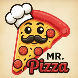 Mr Pizza logo.